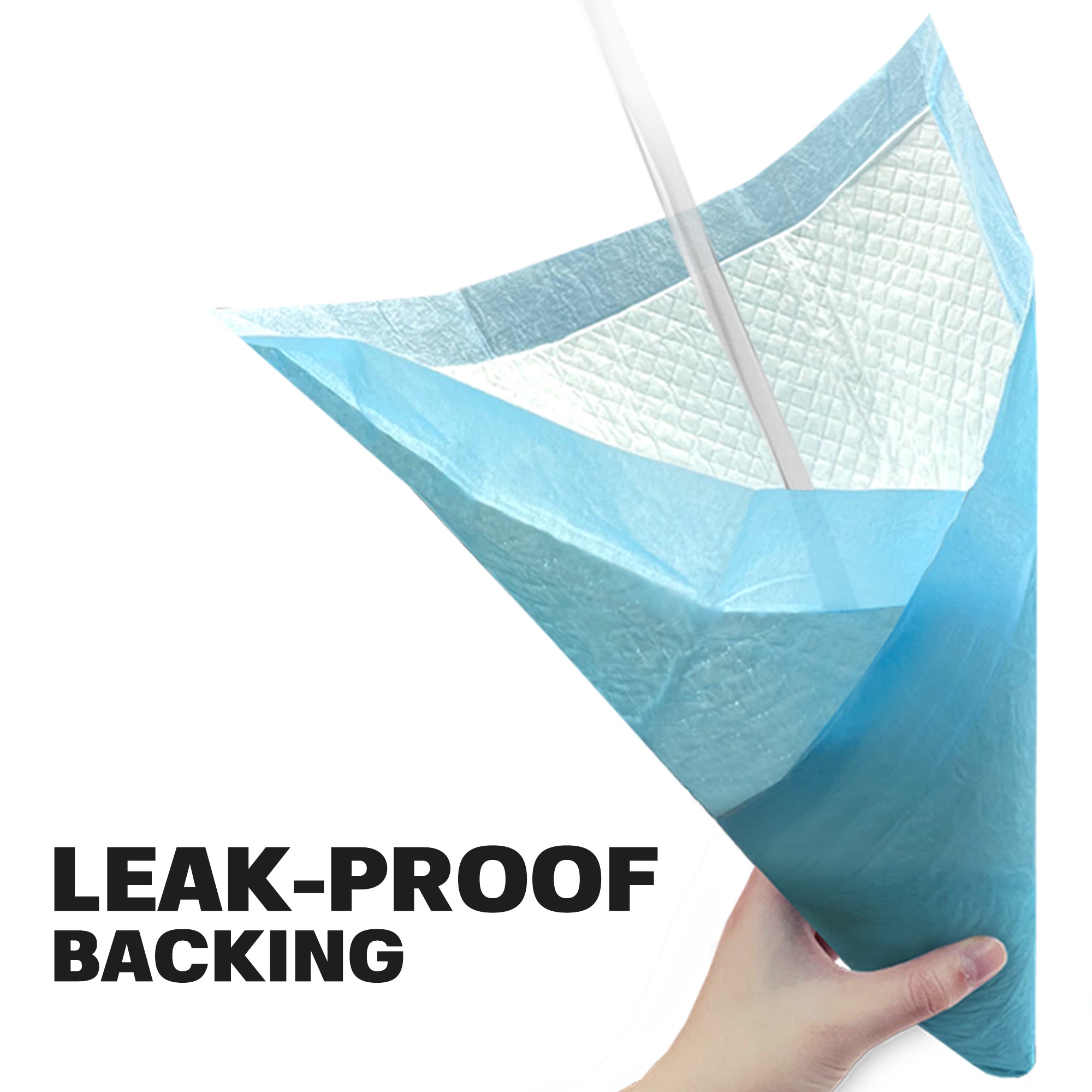 Pad includes Leak-Proof Backing