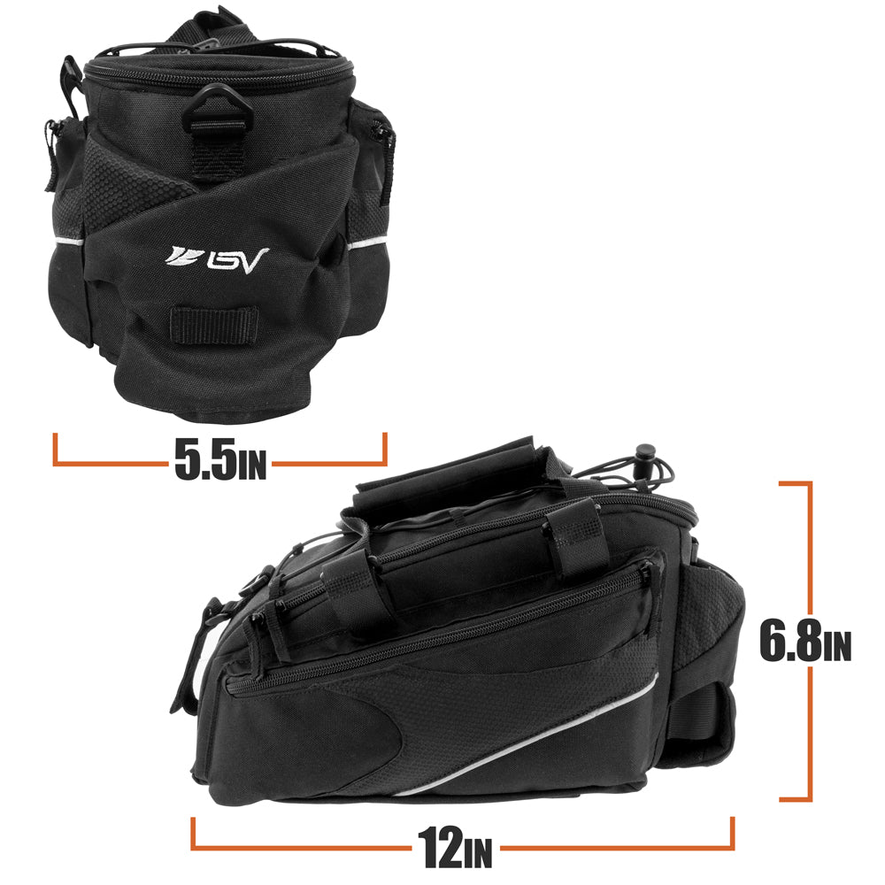 BV Bike Trunk Bag Dimensions