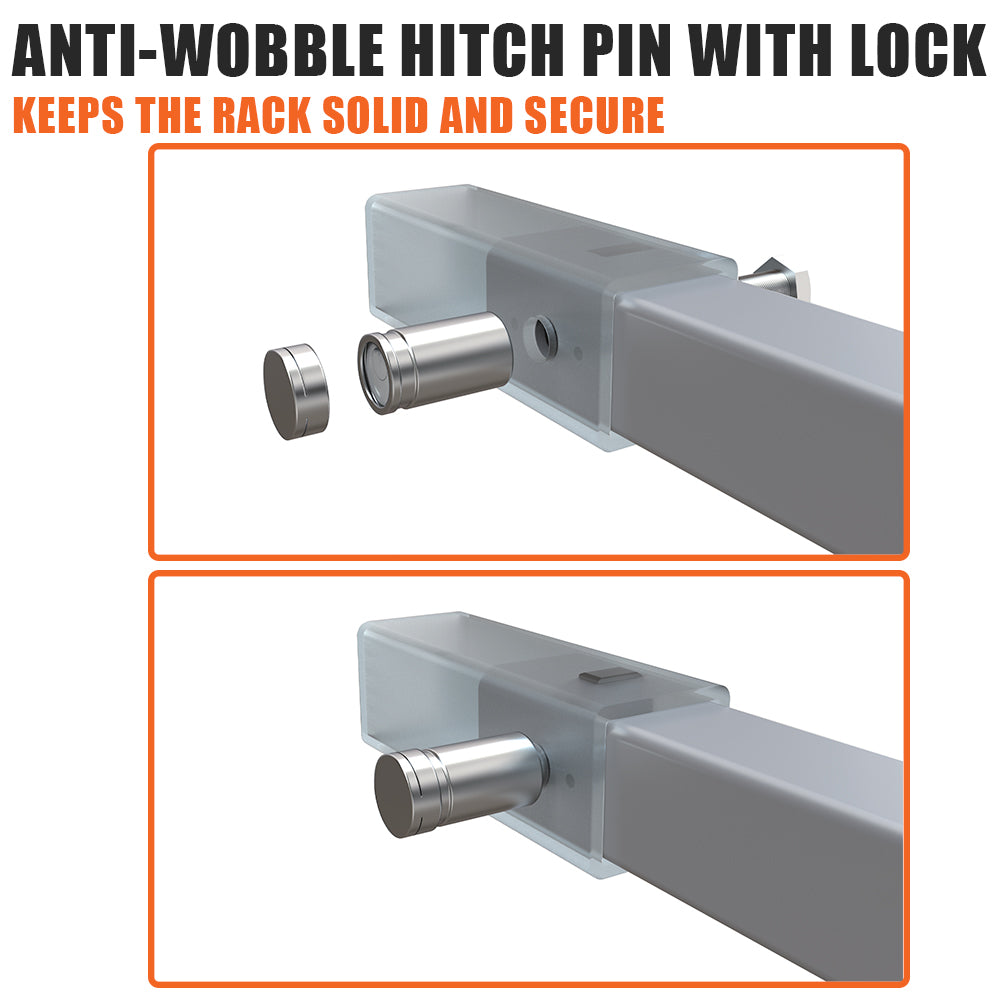 BV Heavy Duty EBike Hitch Rack for 2 Bikes BVHR012305FT BVUSA