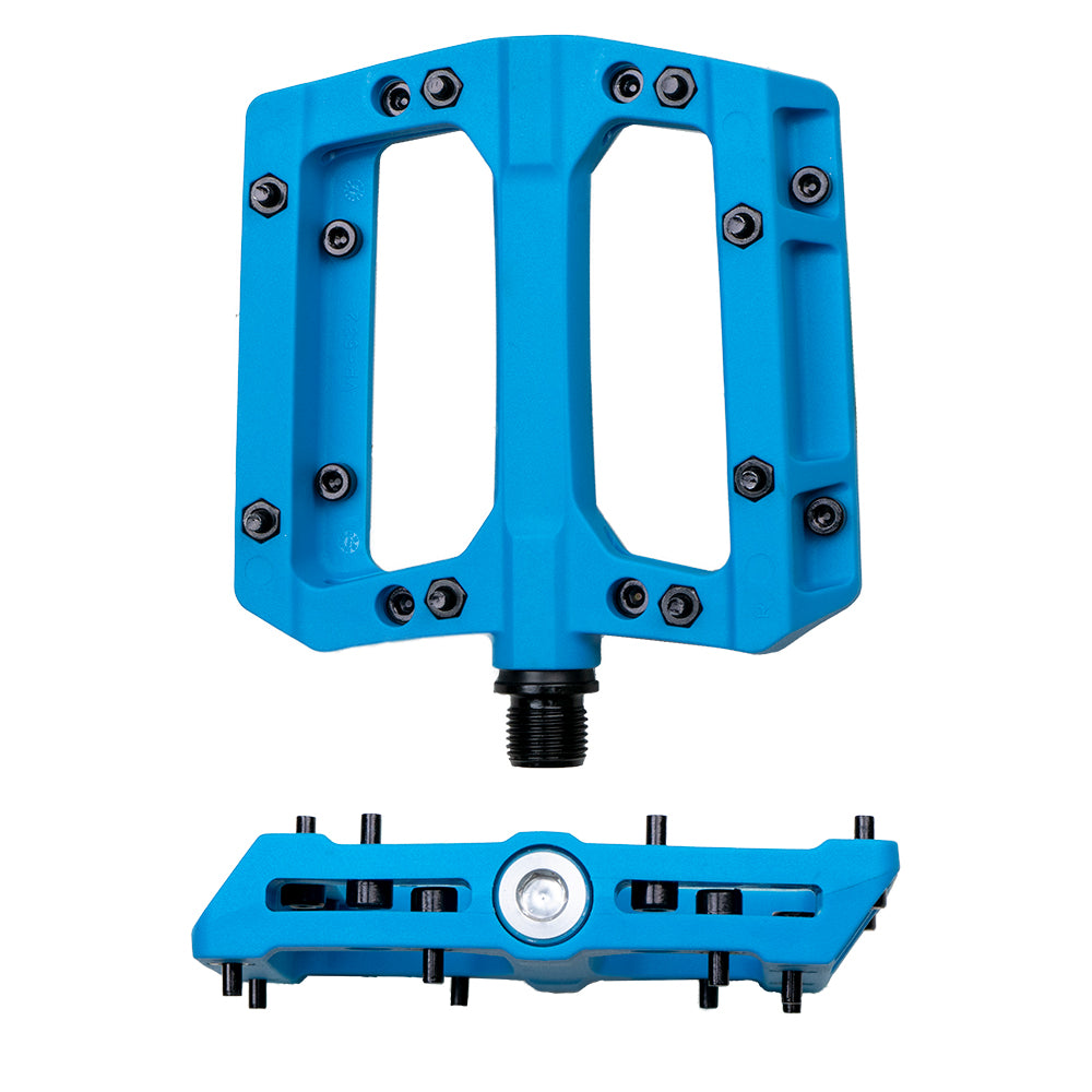 Blue Pedal Front and Side View
