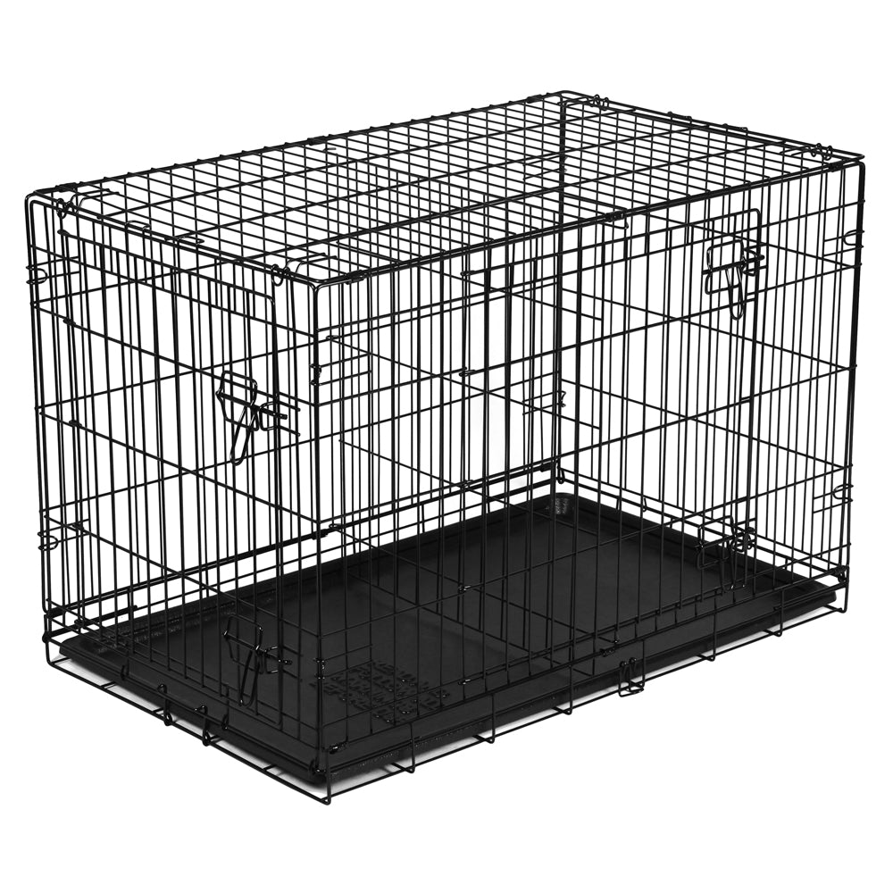 Folding Metal Dog Crate with Divider