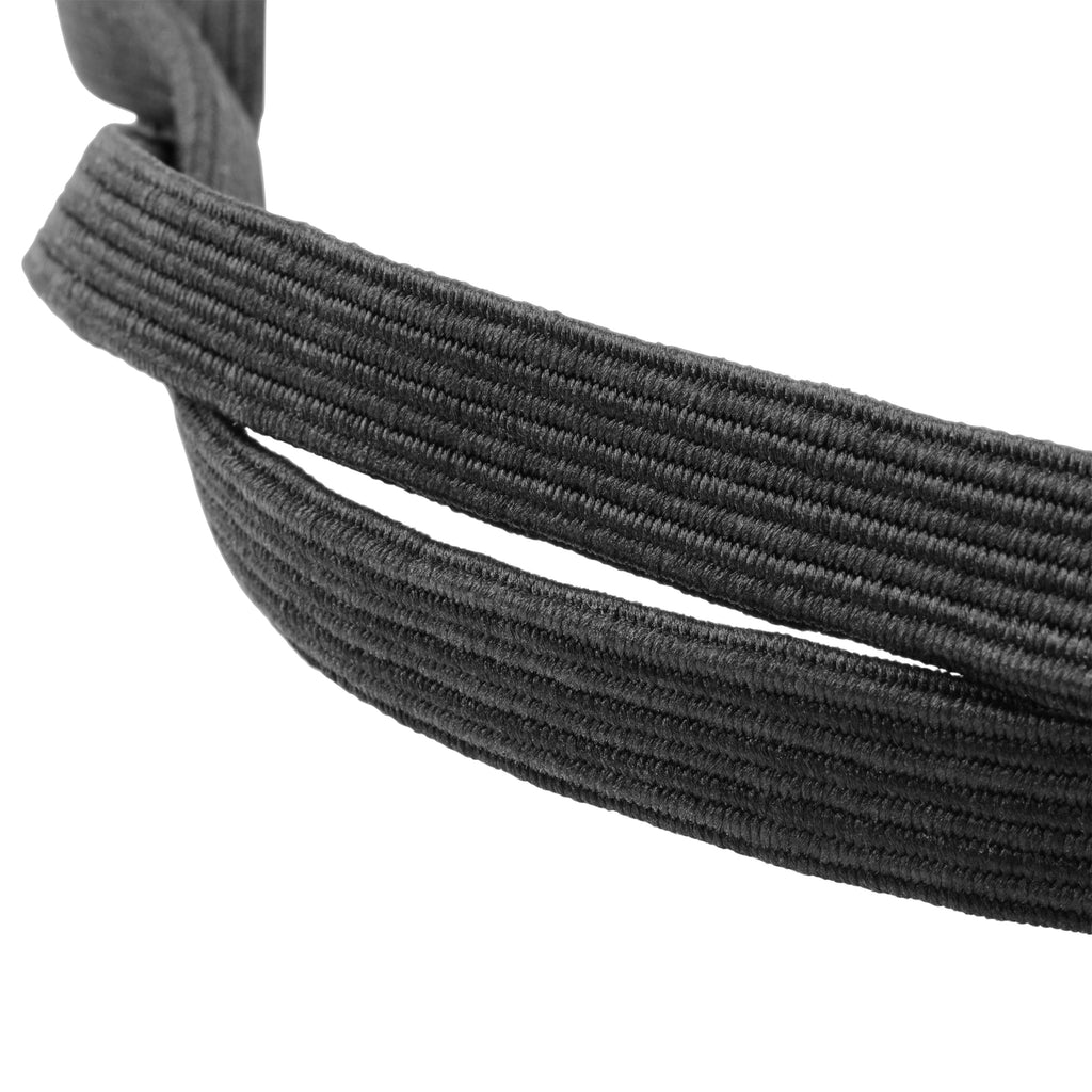 Black Elastic and Silver Hook