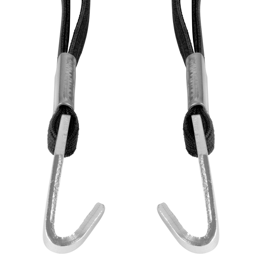 Black Elastic and Silver Hook