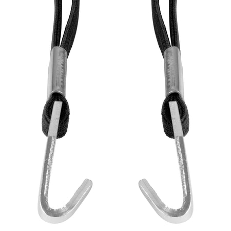 Black Elastic and Silver Hook