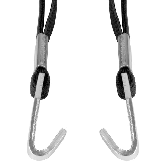 Black Elastic and Silver Hook