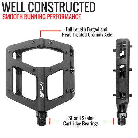 Aluminum Bike Pedals 9/16"