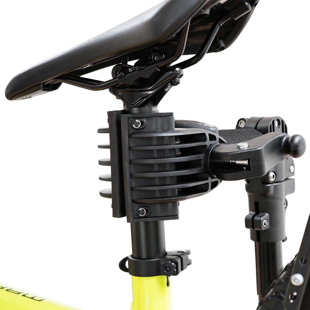 Close Up of Bike Attached to Stand