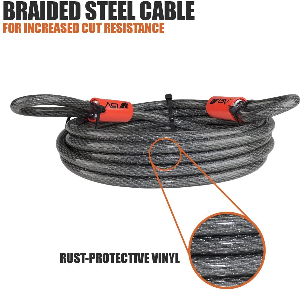 Braided Steel Flex Cable with Rust-Protective Vinyl