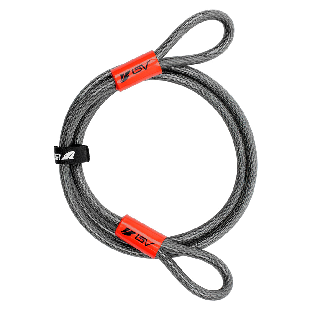 BV 7FT Security Steel Flex Cable - for U-Lock, Padlock, Disc Lock