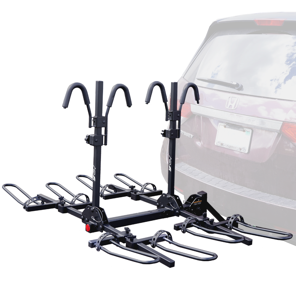 BV 4-Bikes Hitch Rack Mount Rear Carrier for Car Truck | BV-HR02-4