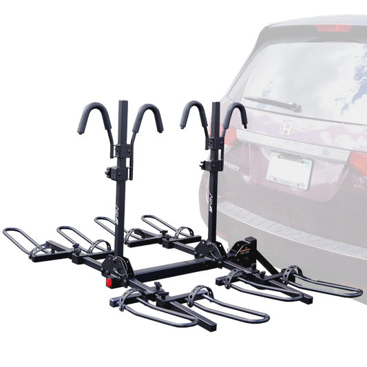 BV 4-Bikes Hitch Rack Mount Rear Carrier for Car Truck | BV-HR02-4