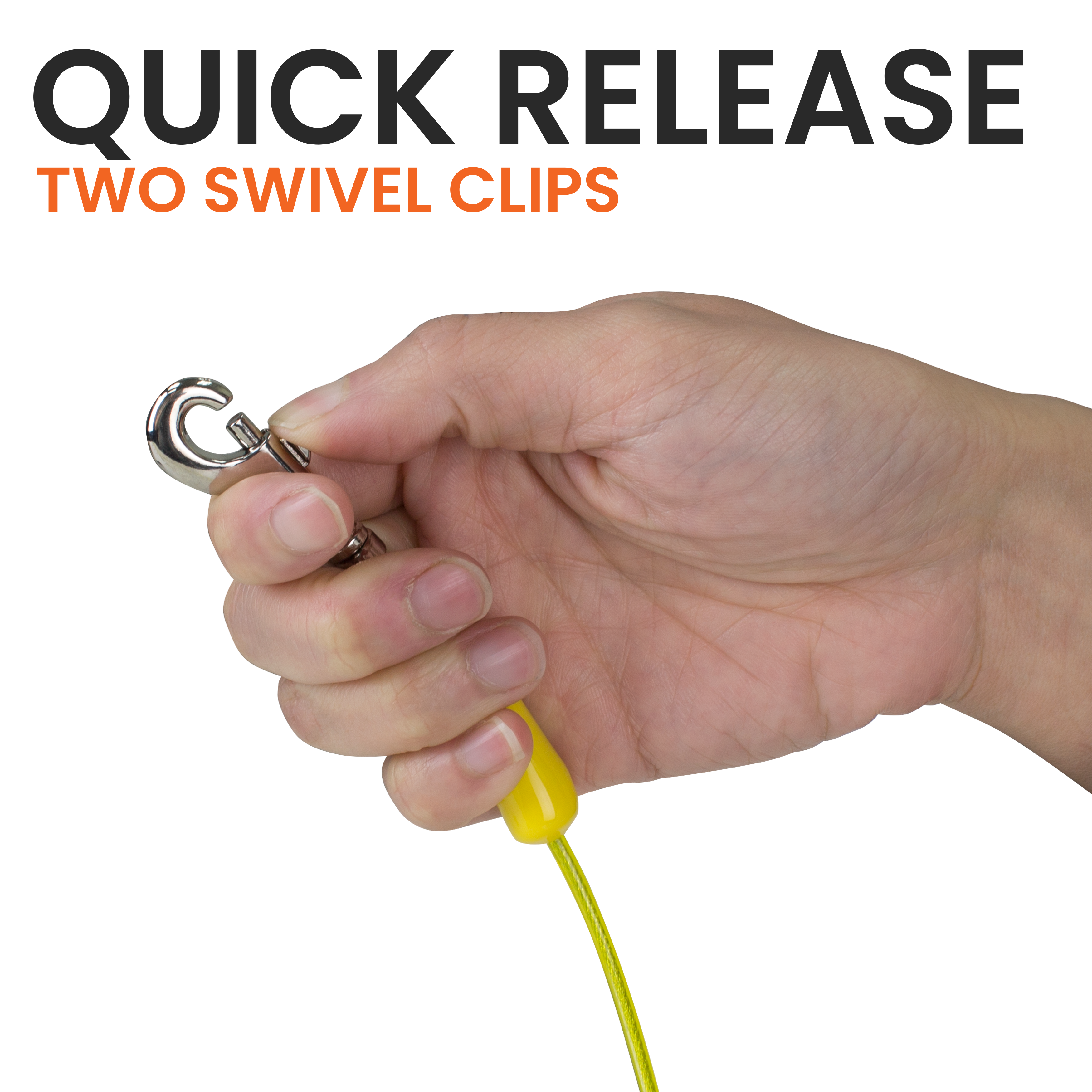 Quick Release Feature for Cable Swivel Clips