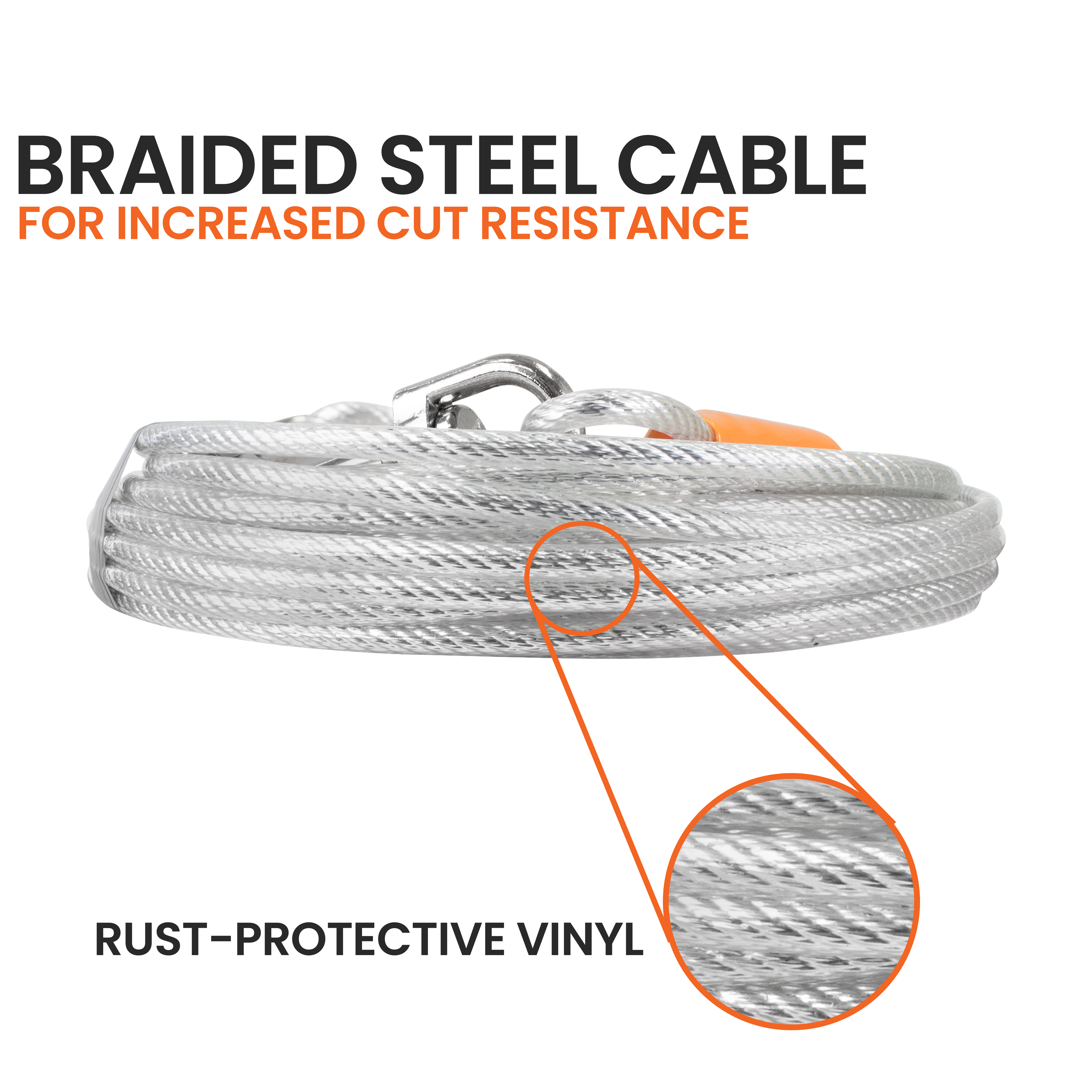 Braided Steel Cable for Increased Cut Resistance