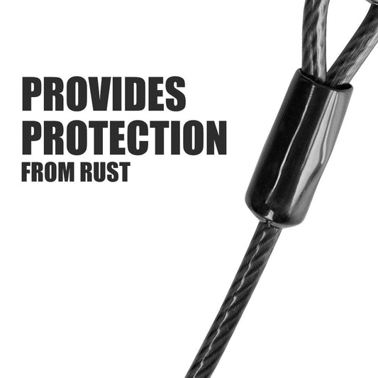 Tie Out Cable Covering Protects from Rust