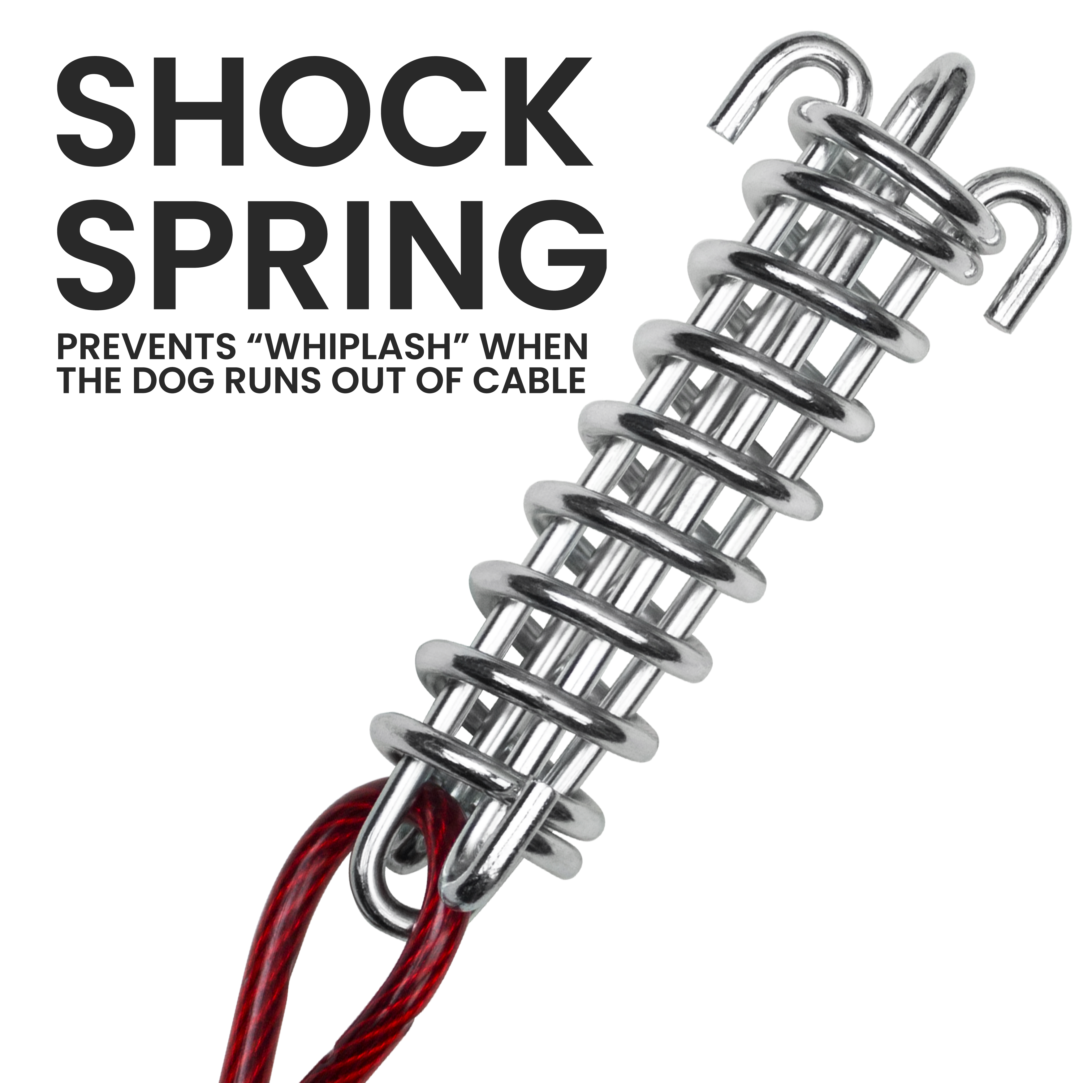 Trolley System Includes Shock Spring