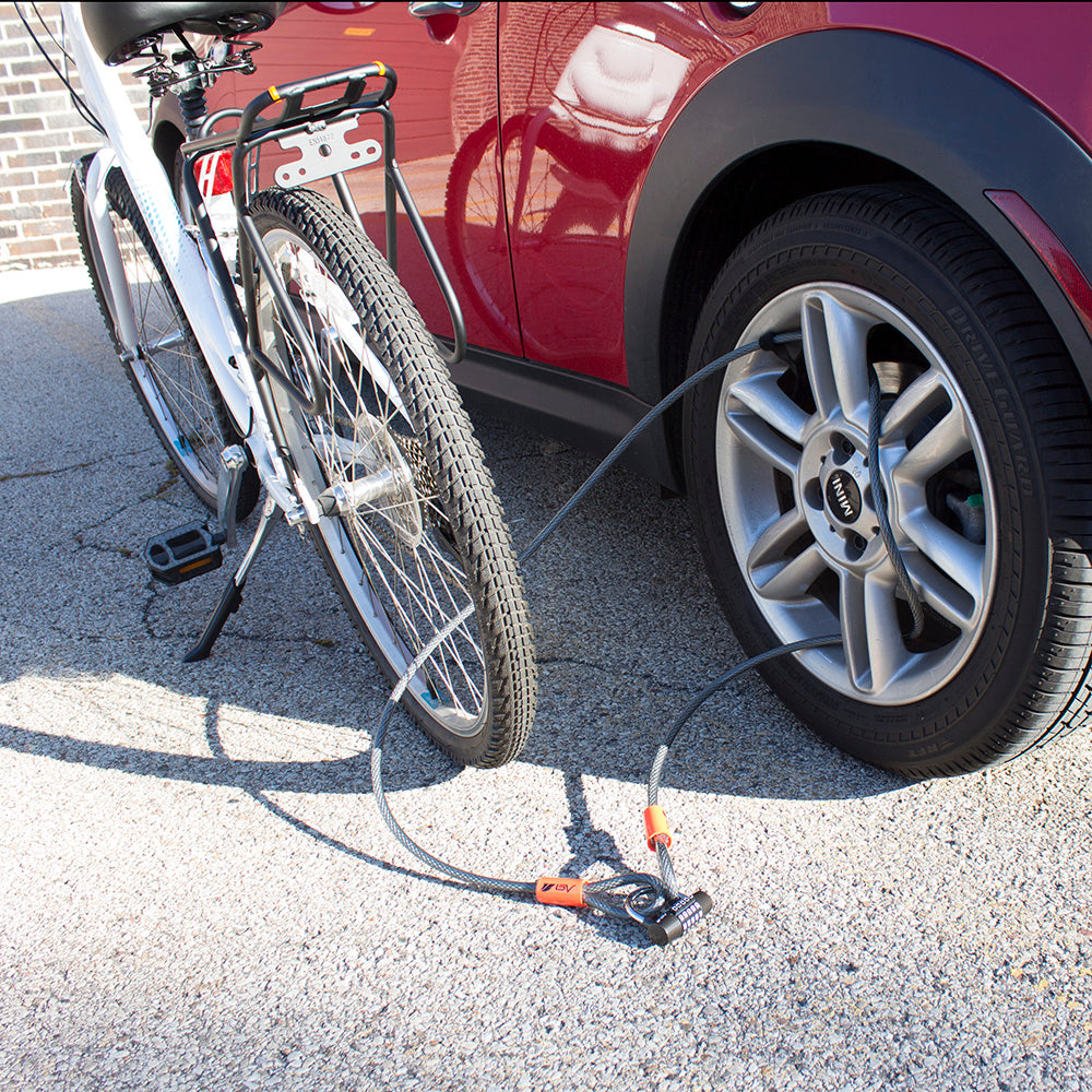 Bike Attached to Car using Cable