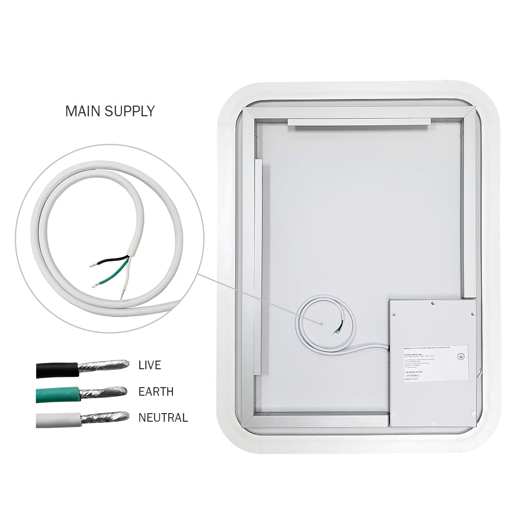 Vanity Mirror Cable Connection